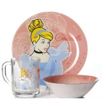 Набор детской посуды 3 предмета Золушка арт. 95827BD4