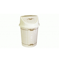 Мусорное ведро с подвижной крышкой 8л Беленый дуб арт.0408/91