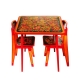 Стол+2 стула Хохлома Осень (набор) с хохломской росписью 2 рост